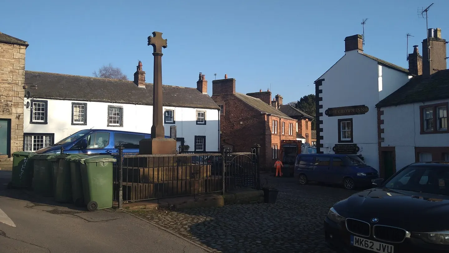 Photo of Kirkoswald, a village in Cumbria, north west England.