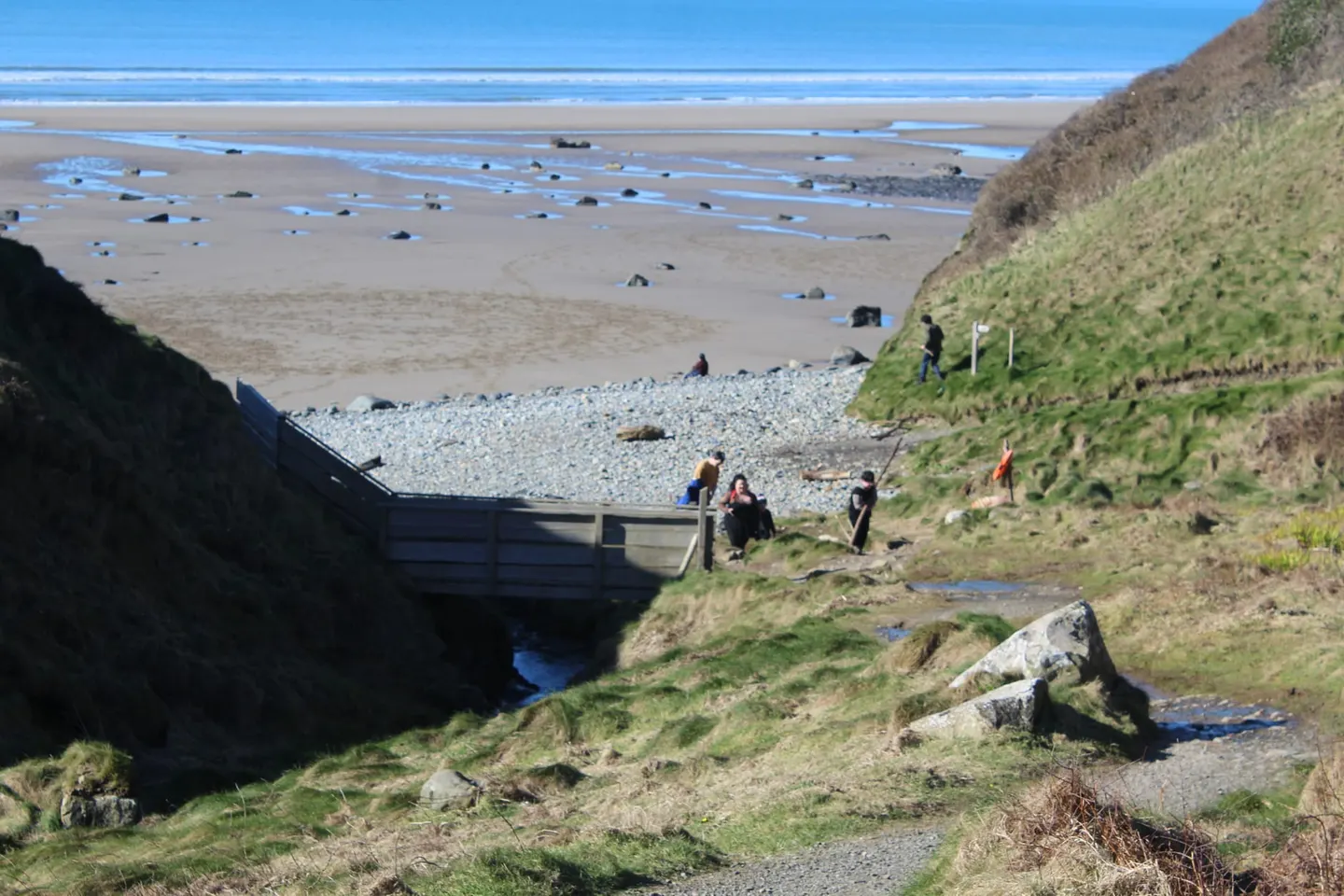 Photo of the coast at Druidston, Pembrokeshire, south west Wales.