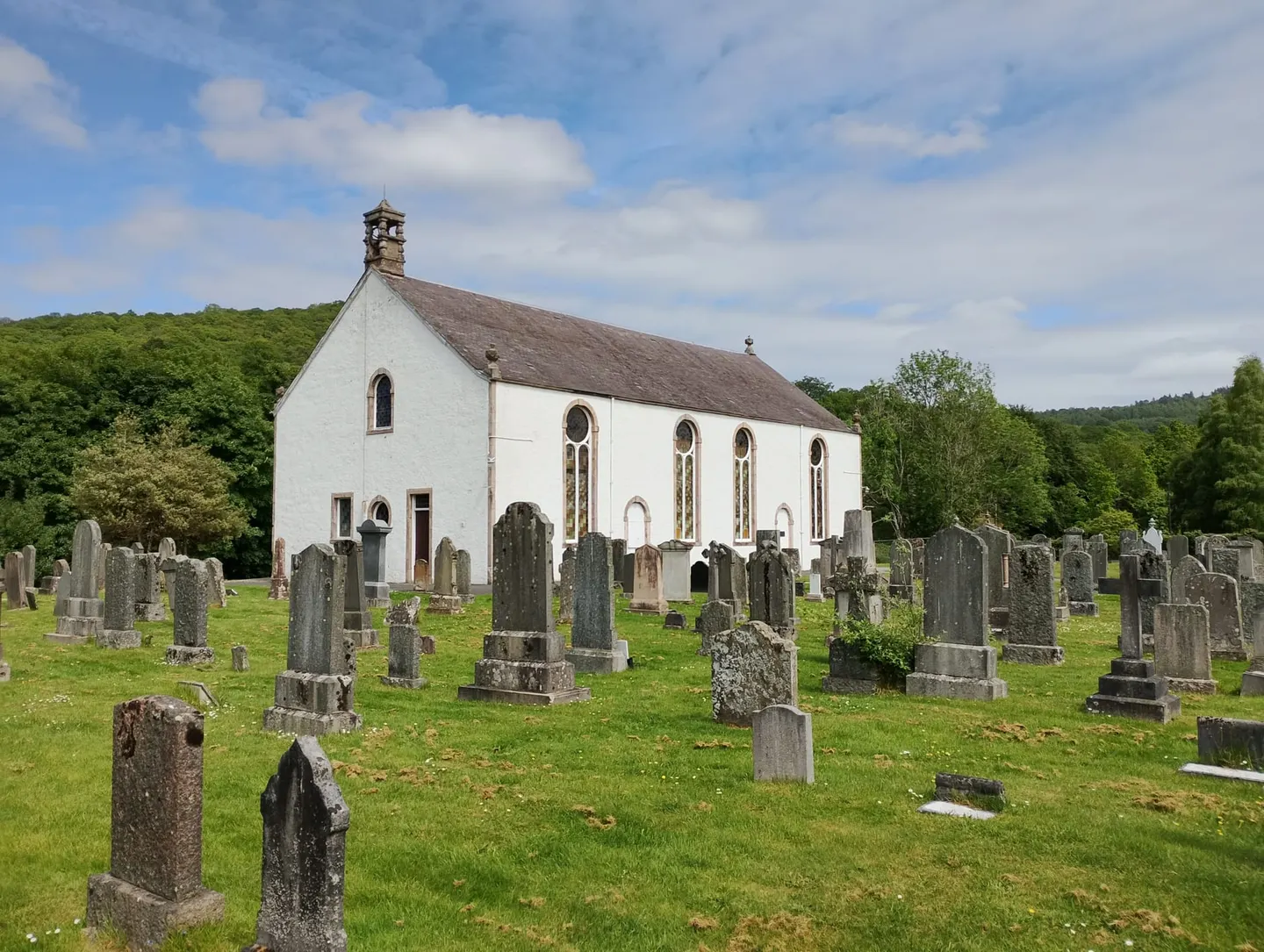Photo of Little Dunkeld Church, a church in the River Tay (Dunkeld), Perth and Kinross, central Scotland.