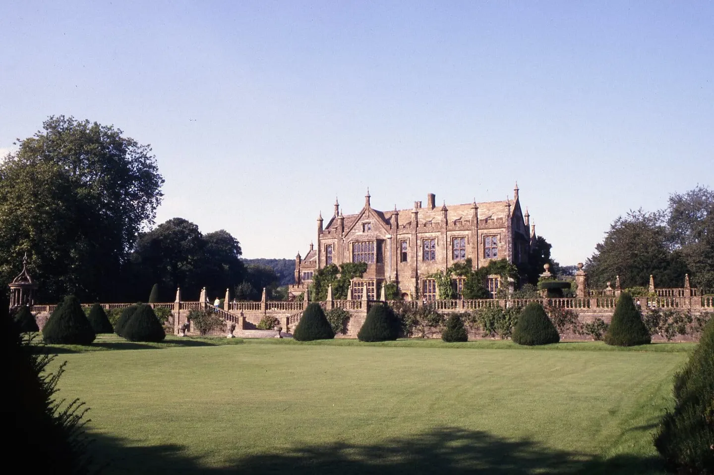Photo of Parnham House, a Grade II* registered house & garden near Beaminster, Dorset, south west England.
