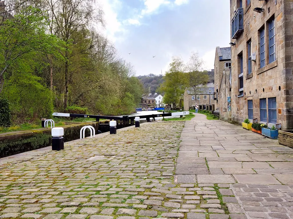 Photo of Todmorden, a village in West Yorkshire, northern England.