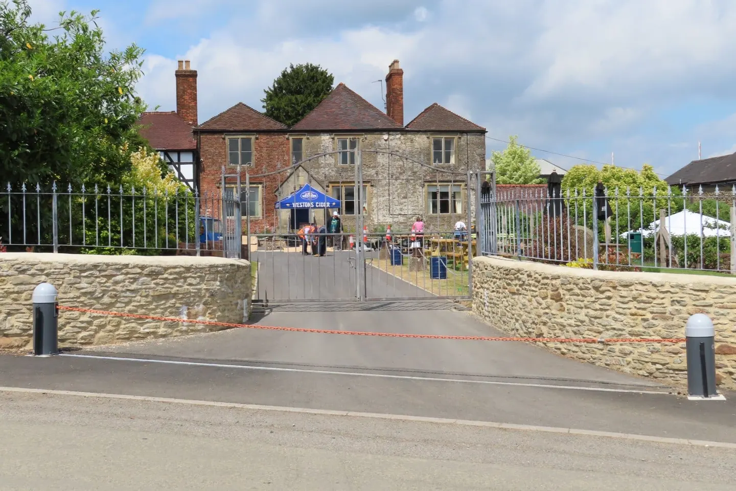 Photo of Westons Cider, a farm & farm shop near Much Marcle, Herefordshire, central England.