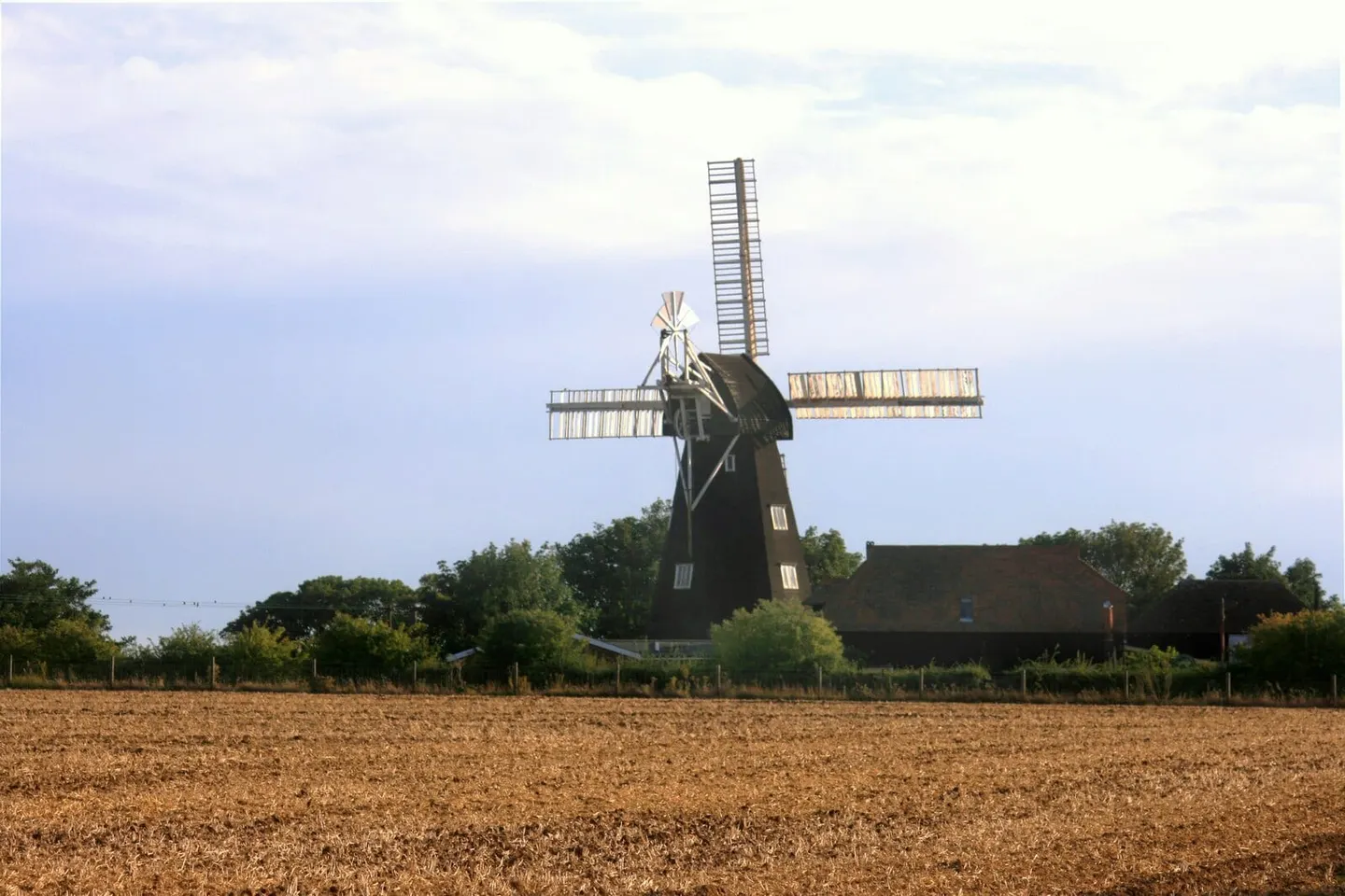 Photo of Sarre Windmill, a windmill in Kent, south east England.