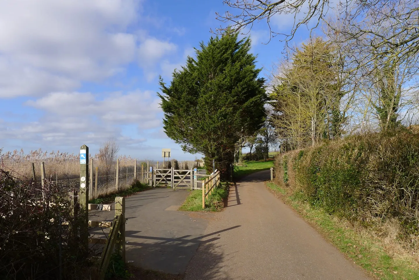 Photo of Lower Halsdon Farm, a country estate near Topsham, Devon, south west England.