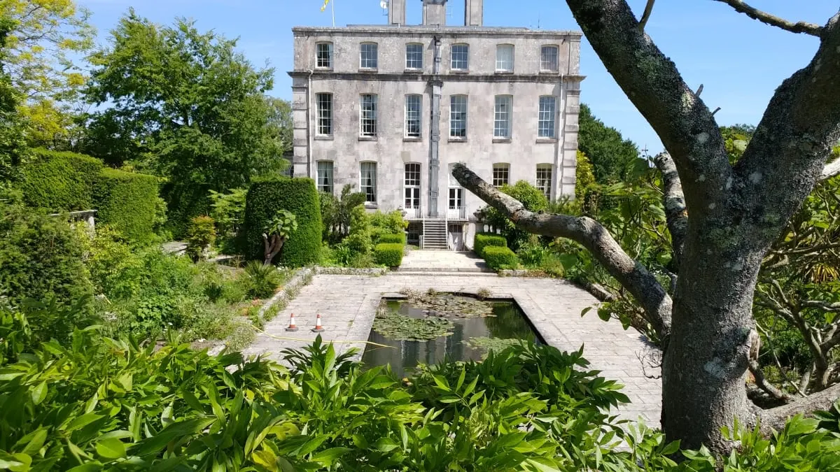 Photo of Kingston Maurward Gardens, a Grade II* registered house & garden near Dorchester, Dorset, south west England.