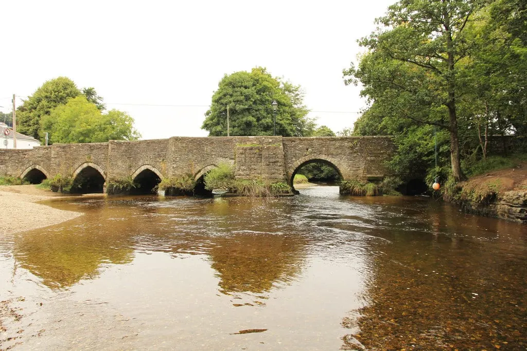 Photo of Lostwithiel, River Fowey, a swimming spot in Cornwall, south west England.