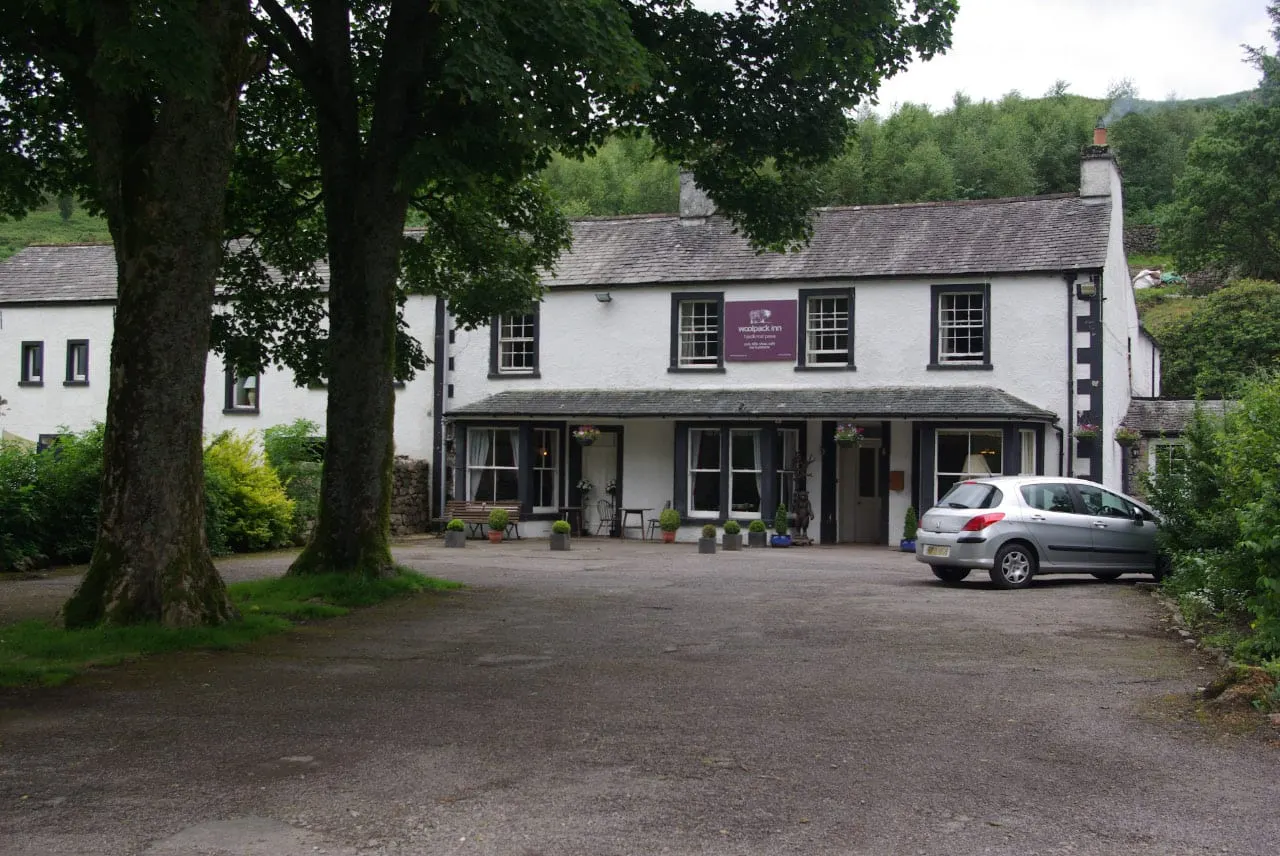 Photo of The Woolpack Inn (Boot), a pub in the Lake District, Cumbria, north west England.