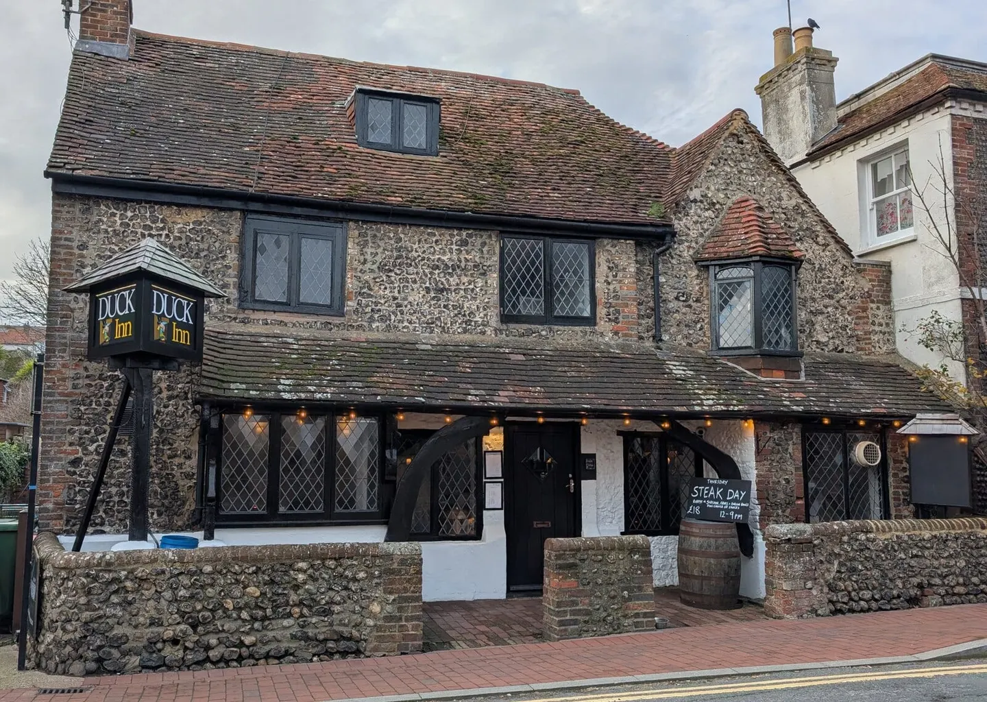 Photo of The Duck Inn, a pub near Rottingdean, East Sussex, south east England.