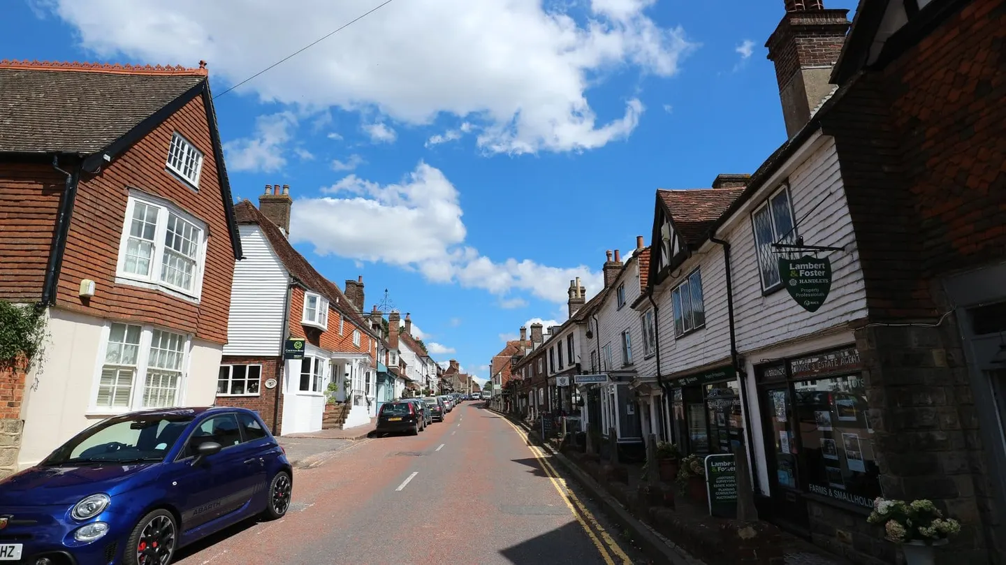 Photo of Mayfield, a village in the High Weald, East Sussex, south east England.