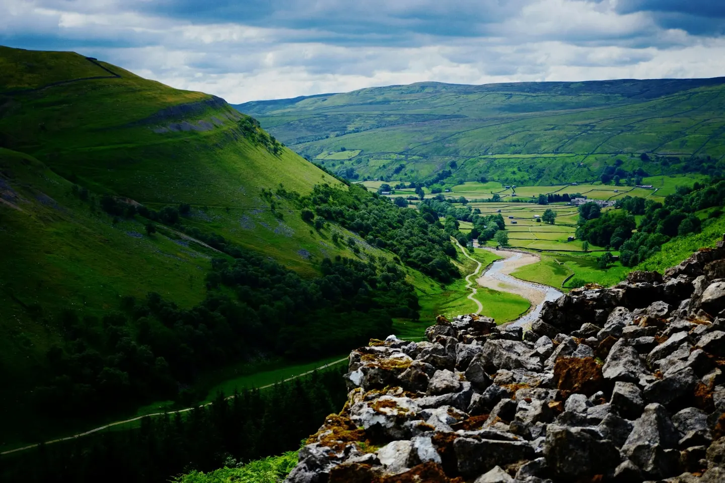 Photo of the Yorkshire Dales, a National Park in England.