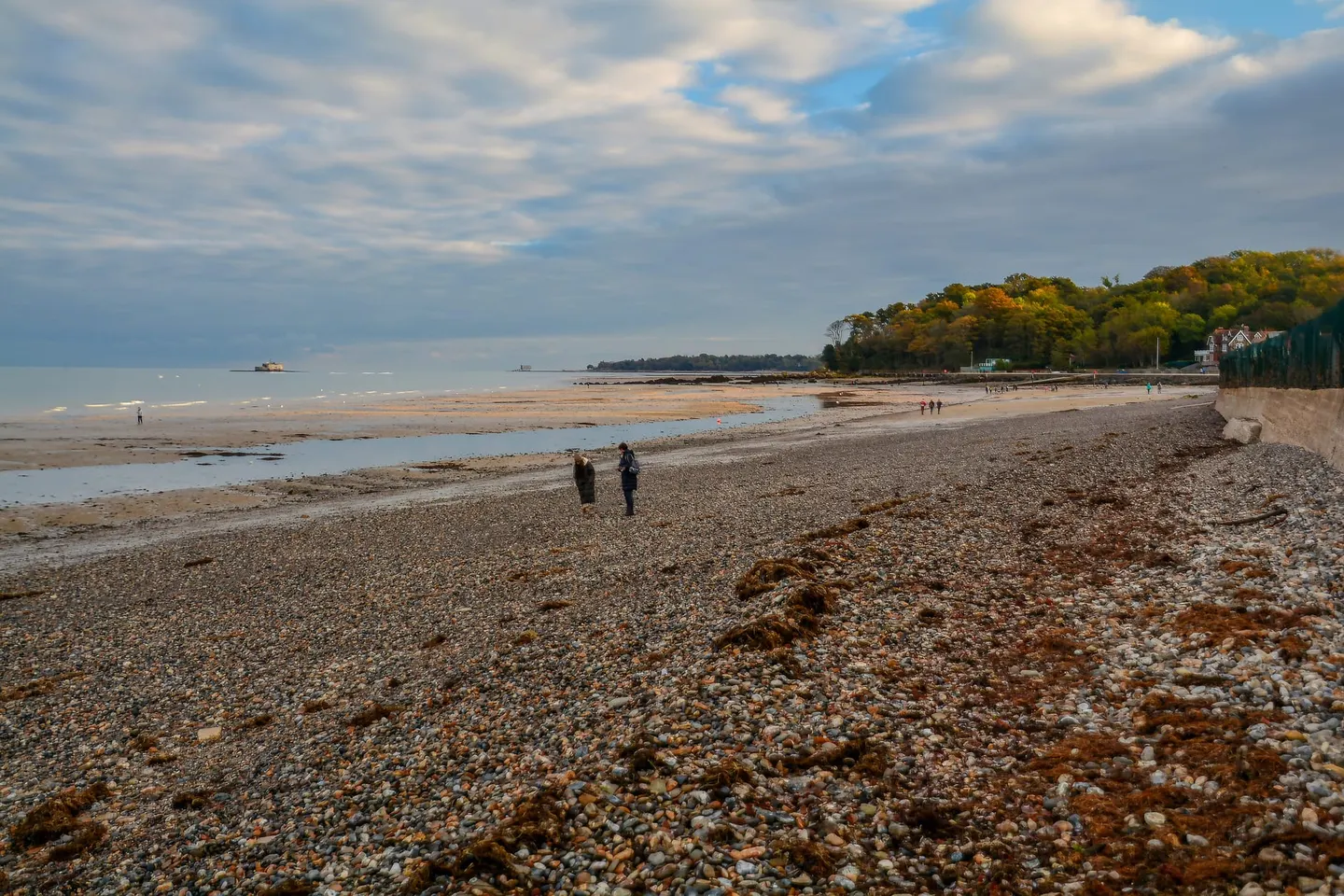 Photo of Seagrove, a swimming spot near Bembridge, the Isle of Wight, south east England.