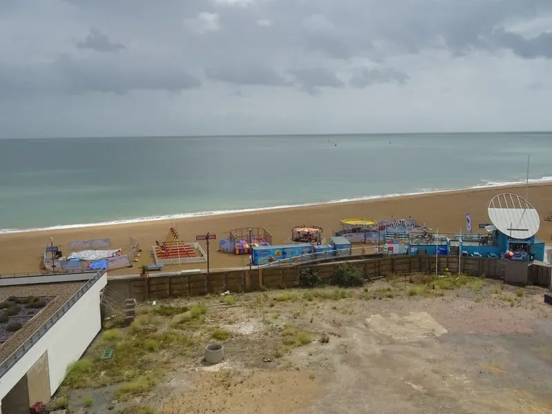 Photo of Ramsgate Sands, a swimming spot near Broadstairs, Kent, south east England.