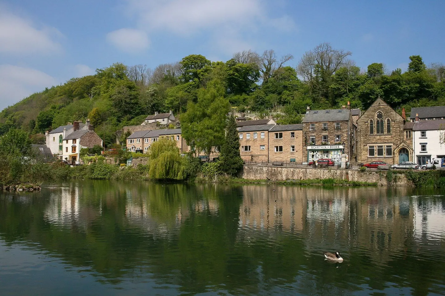 Photo of Cromford, a village in Derbyshire, central England.
