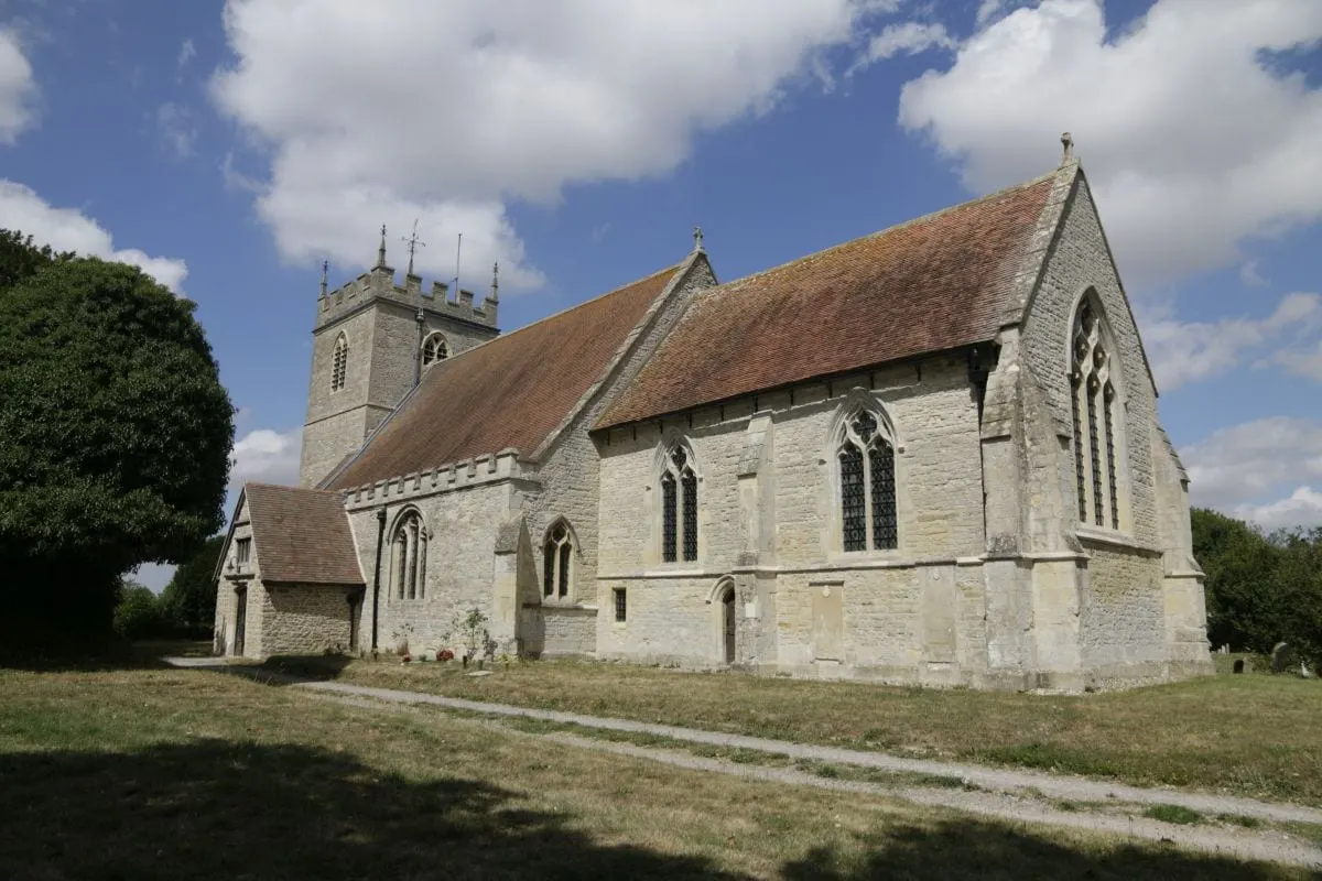 Photo of St Mary's Church, Chalgrove, a church in Oxfordshire, south east England.