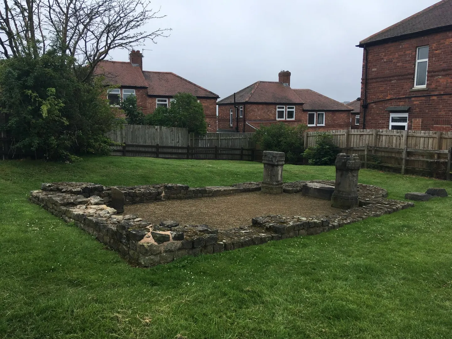 Photo of Benwell Roman Temple, a Roman site near Newcastle upon Tyne, Tyne and Wear, north east England.