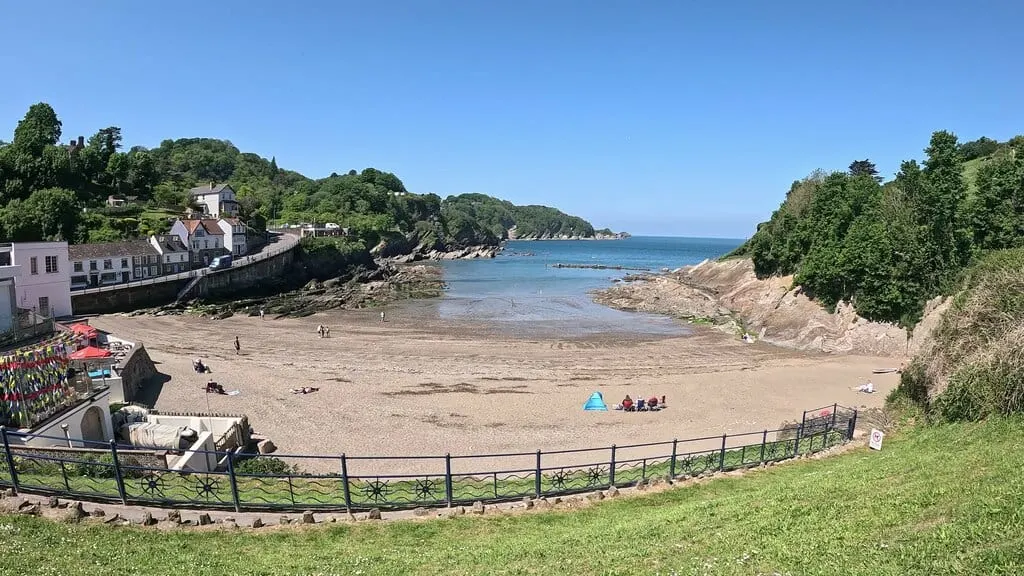 Photo of Combe Martin, a swimming spot near Mortehoe in Exmoor, Devon, south west England.