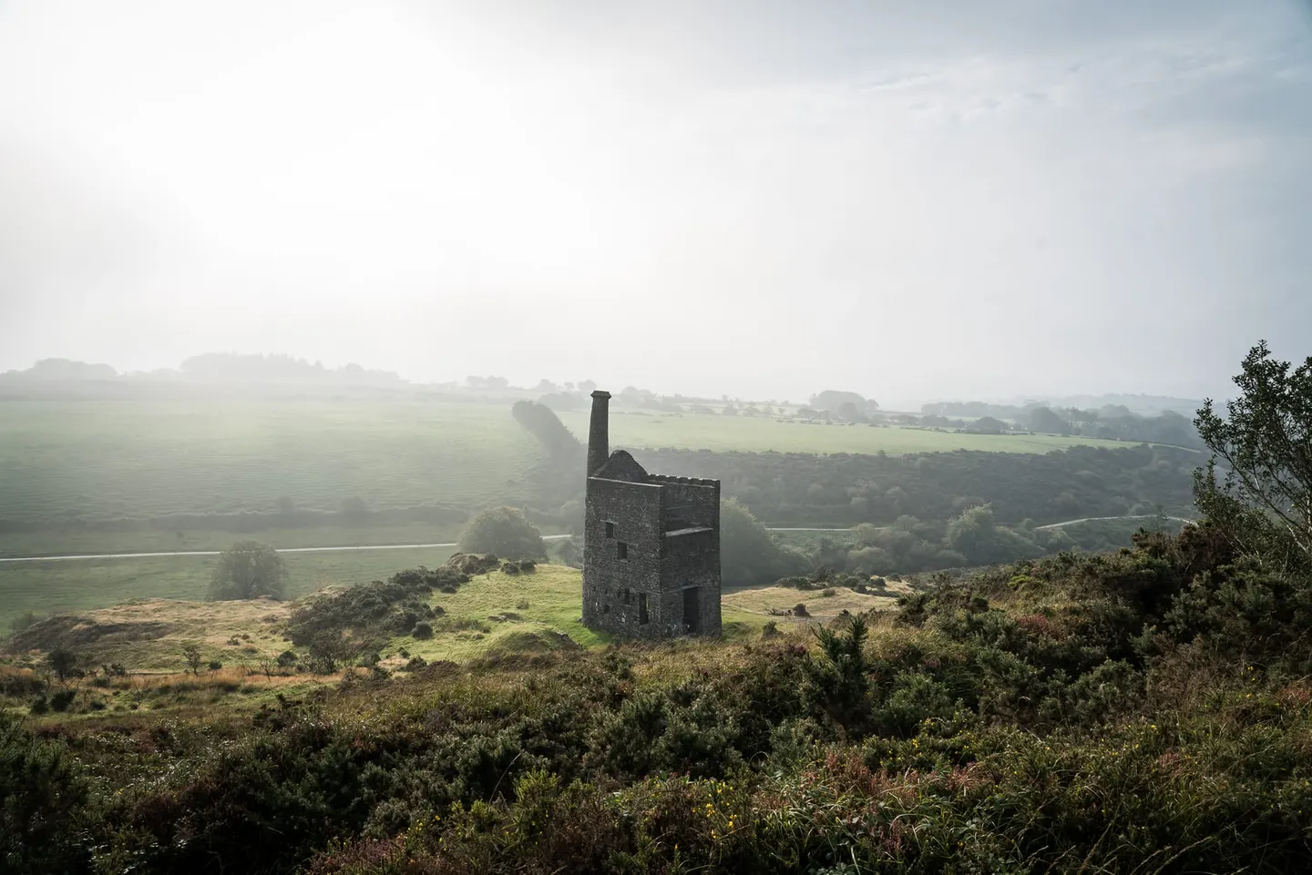Photo of Wheal Betsy, an ancient site near Gunnislake in Dartmoor, Devon, south west England.