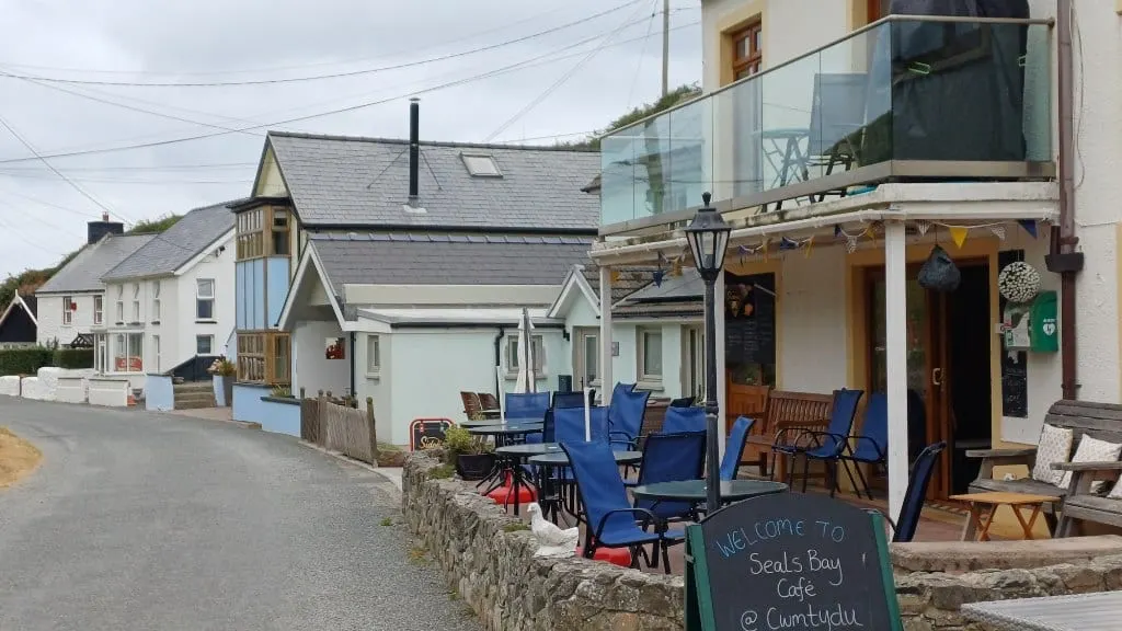 Photo of Cwmtydu, a cove near New Quay, Ceredigion, mid Wales.