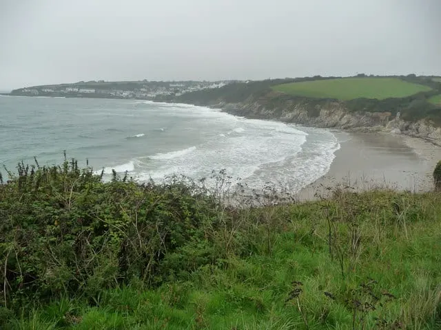 Photo of Porthcurnick, a swimming spot near St Just in Roseland, Cornwall, south west England.