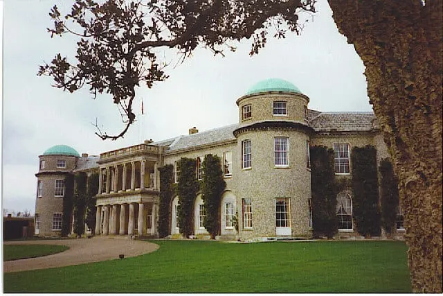Photo of Goodwood House, a Grade I registered house & garden near Charlton in the South Downs, West Sussex, south east England.