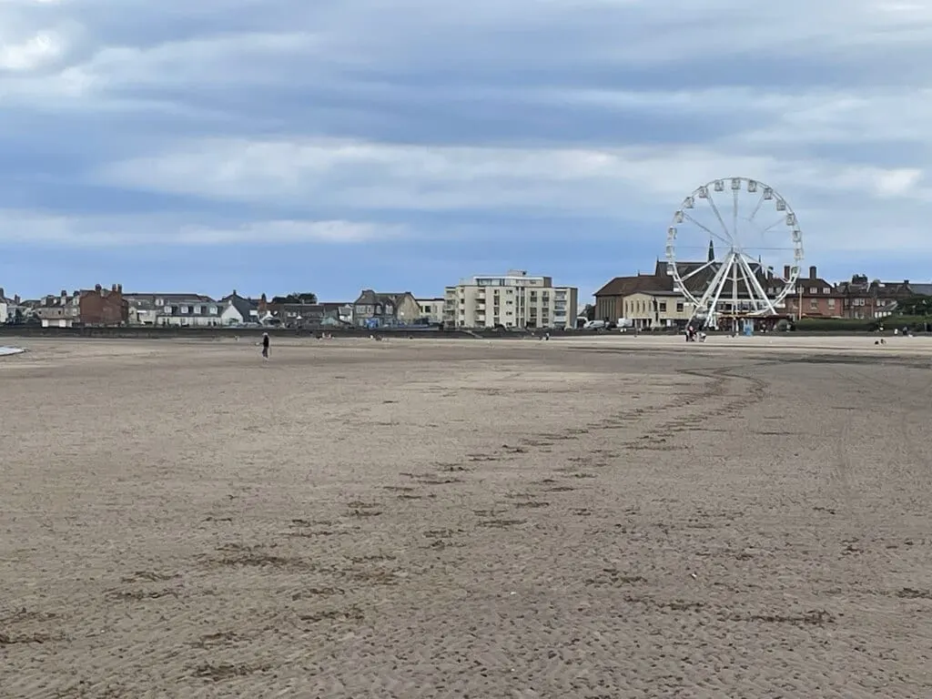 Photo of Troon South Beach, a beach near Dundonald, South Ayrshire, southern Scotland.
