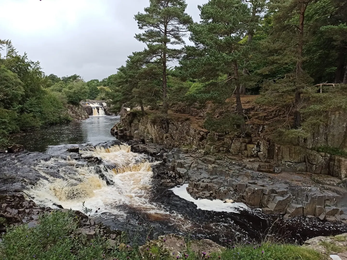 Photo of Low Force, a waterfall near Holwick in the North Pennines, County Durham, north east England.