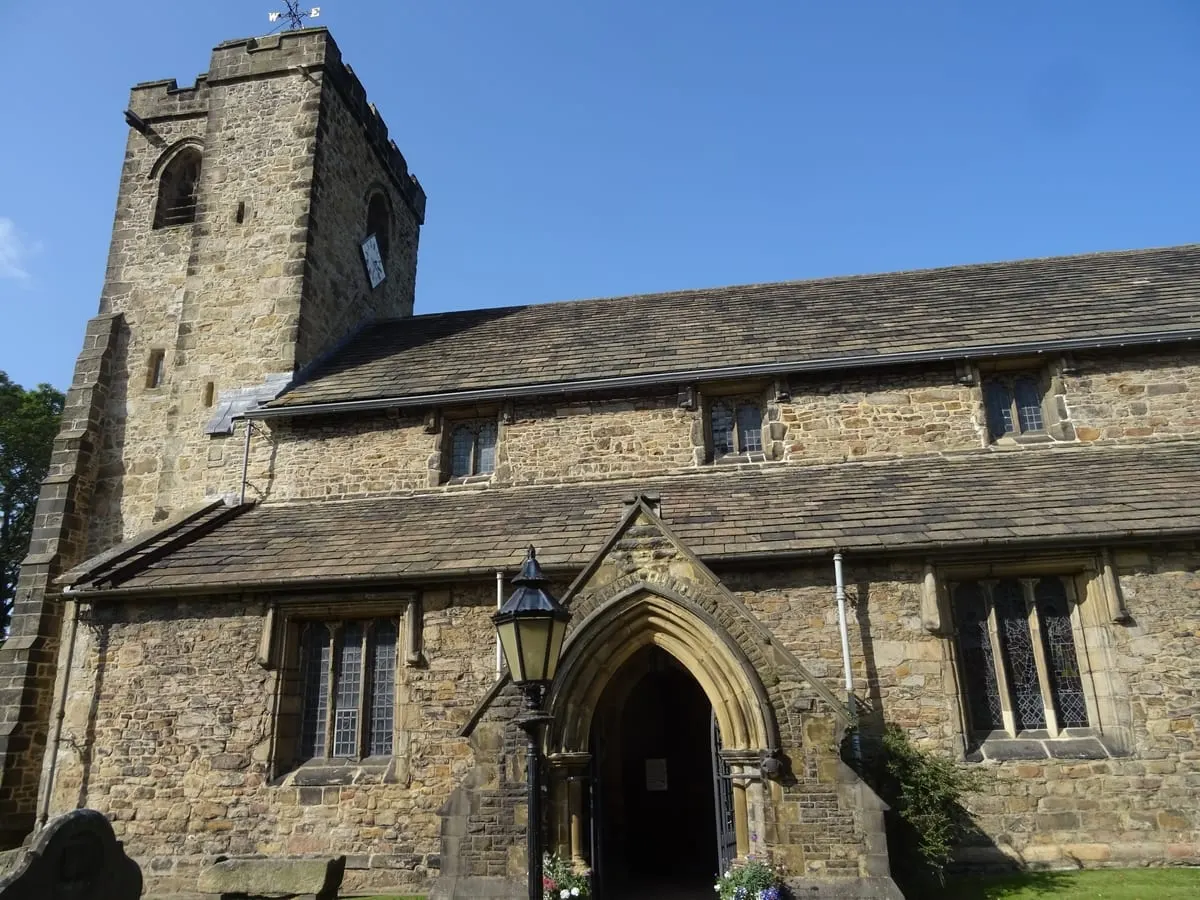 Photo of St Mary's Church, Whalley, a church in Lancashire, north west England.