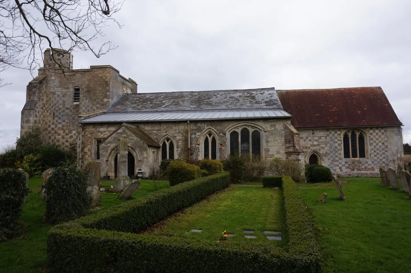 Photo of All Saints Church, Chalgrave, a church in Bedfordshire, eastern England.