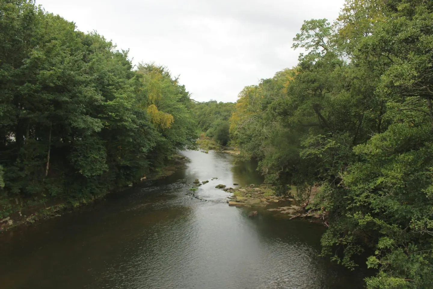 Photo of the River Coquet, a 55-mile river running from Cheviot Hills to Amble, north east England.