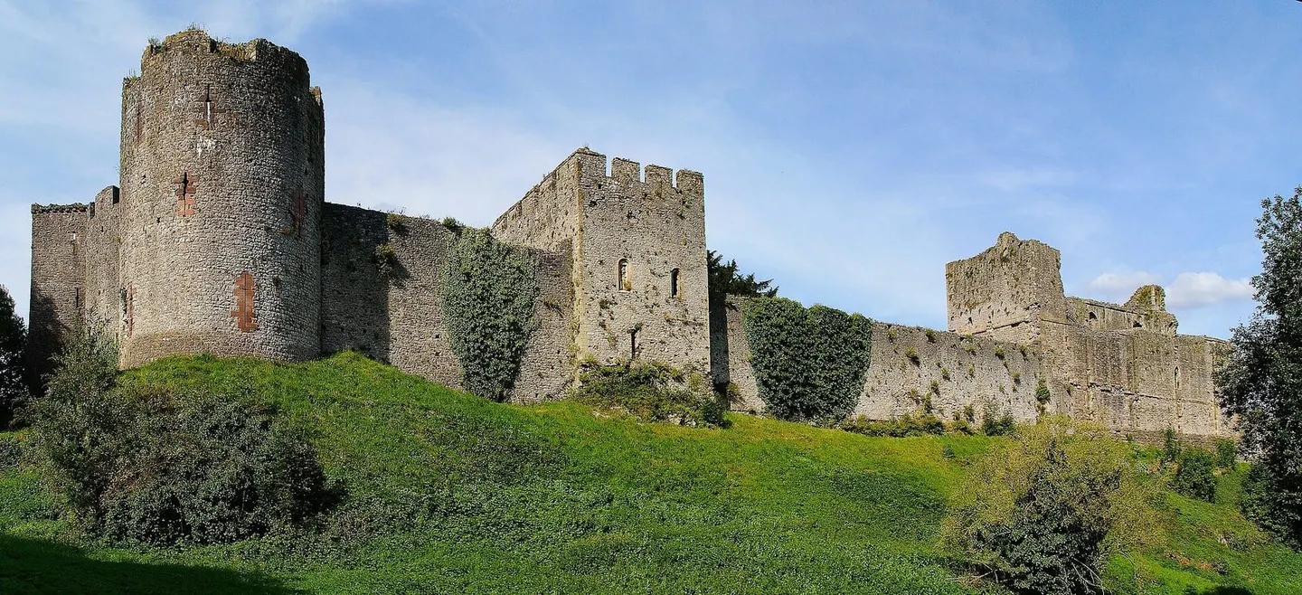 Photo of Chepstow, a village in Monmouthshire, south east Wales.