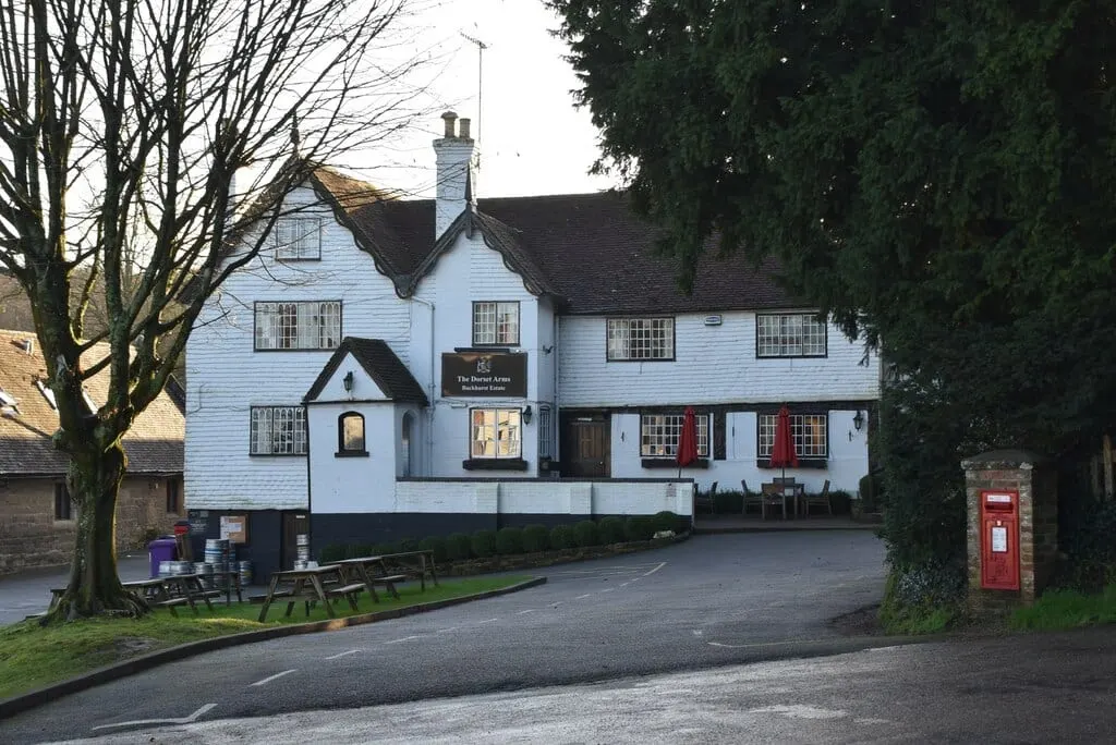 Photo of The Dorset Arms, a pub near Withyham in the High Weald, East Sussex, south east England.