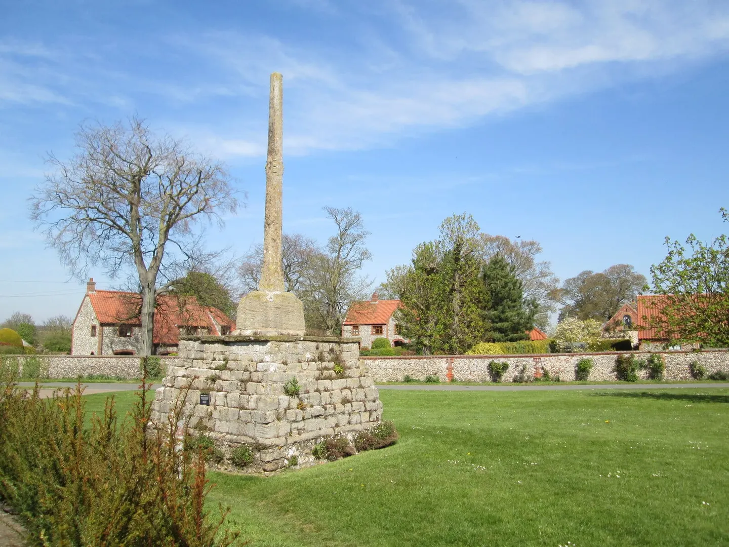 Photo of Binham Market Cross, a landmark near Little Walsingham, Norfolk, eastern England.