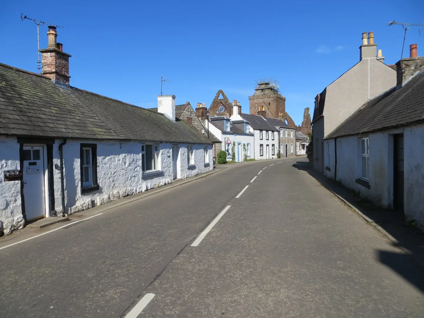 Photo of New Abbey, a village in the Nith Estuary, Dumfries and Galloway, southern Scotland.