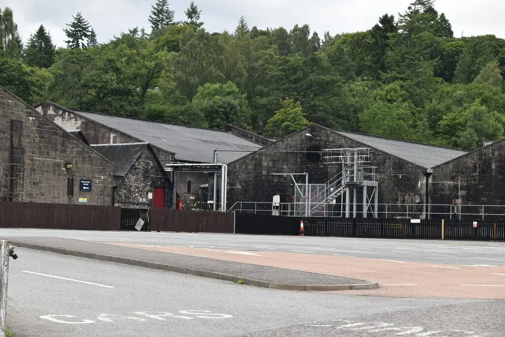 Photo of Blair Athol Distillery, a distillery near Pitlochry, Perth and Kinross, central Scotland.