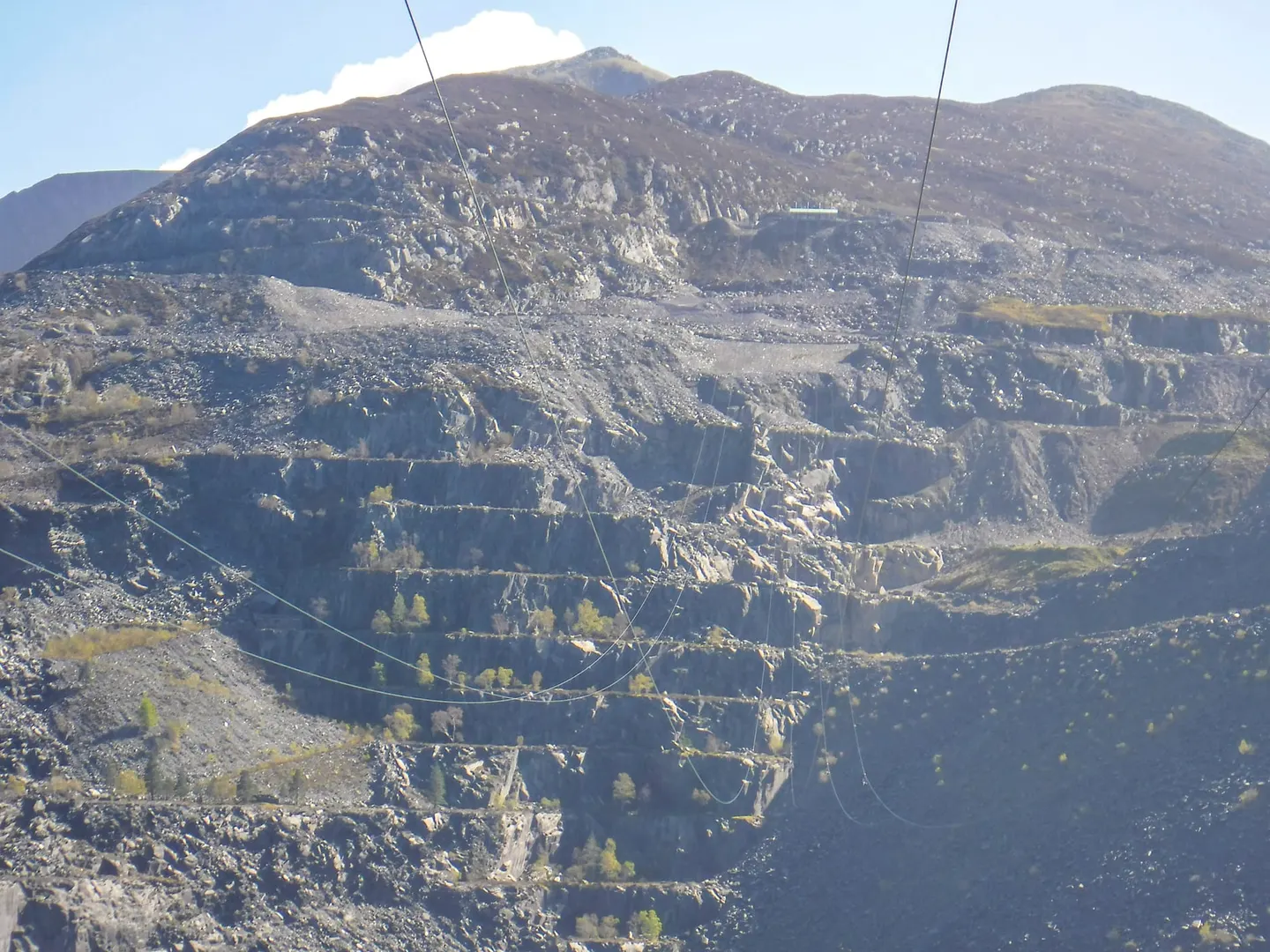 Photo of Penrhyn Quarry, a landmark near Llanberis, Gwynedd, north Wales.