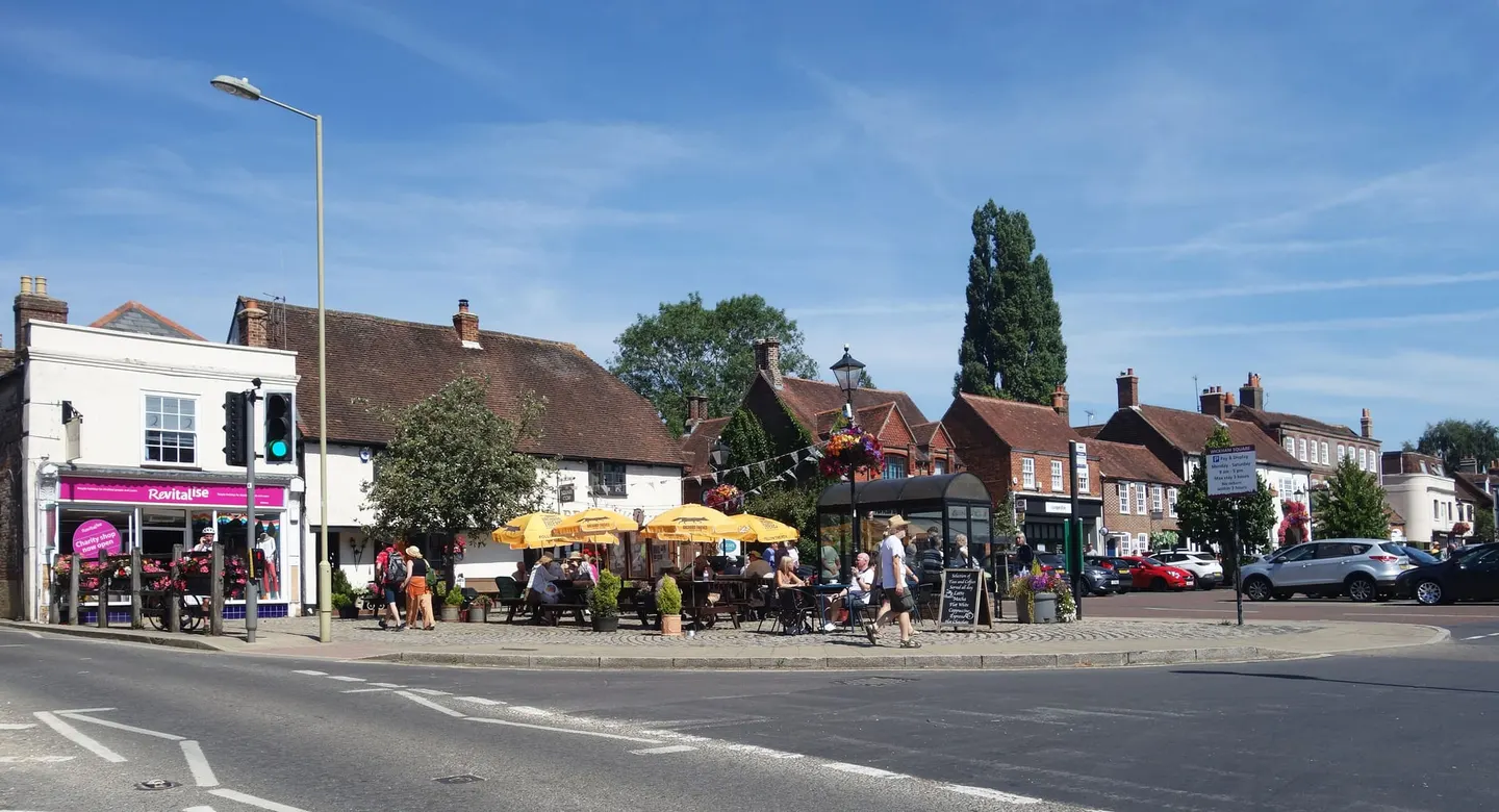 Photo of Wickham, a village in Hampshire, south east England.
