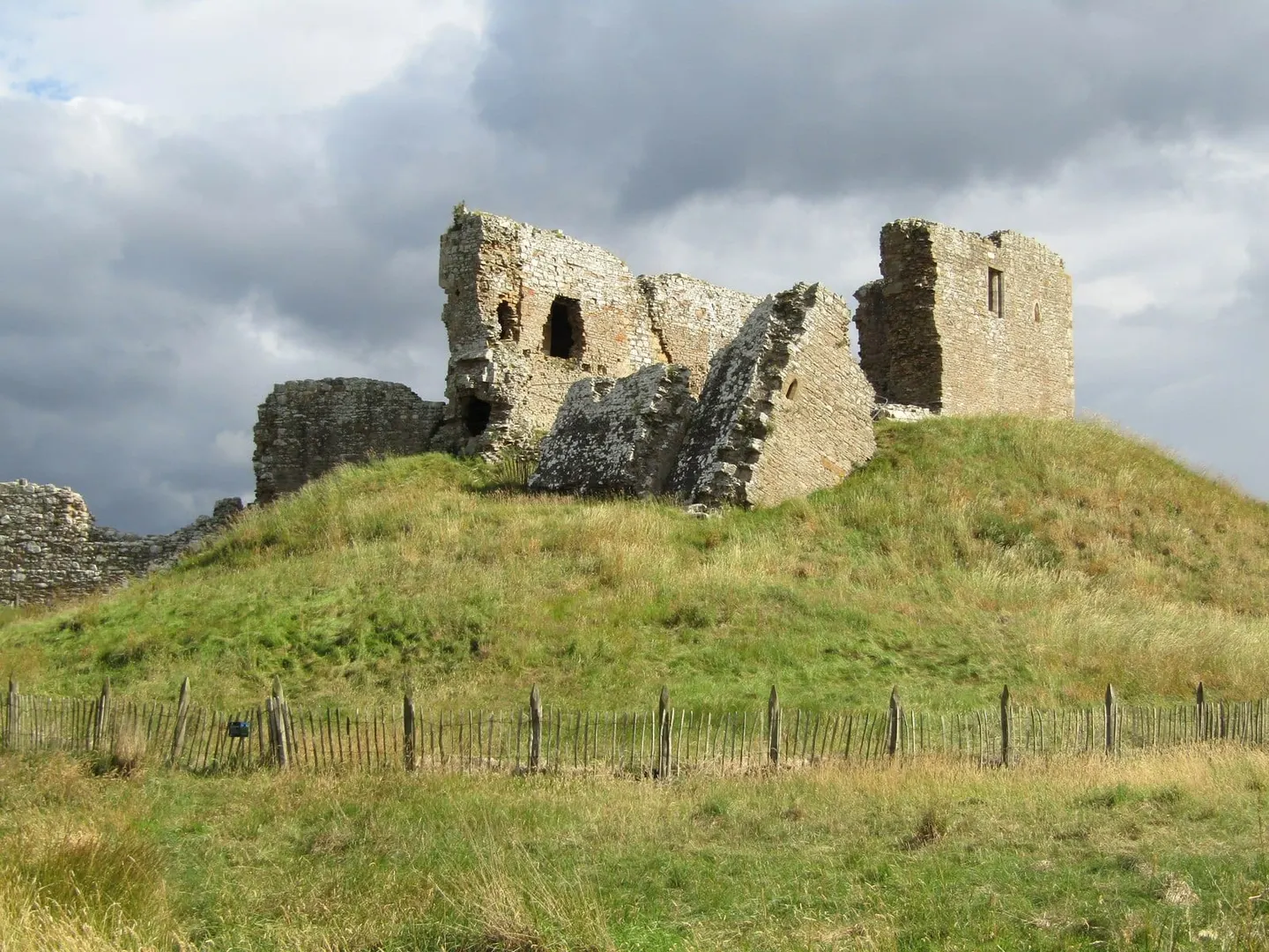 Photo of Duffus Castle, a ruined castle near Hopeman, Moray, the Scottish Highlands and Islands.