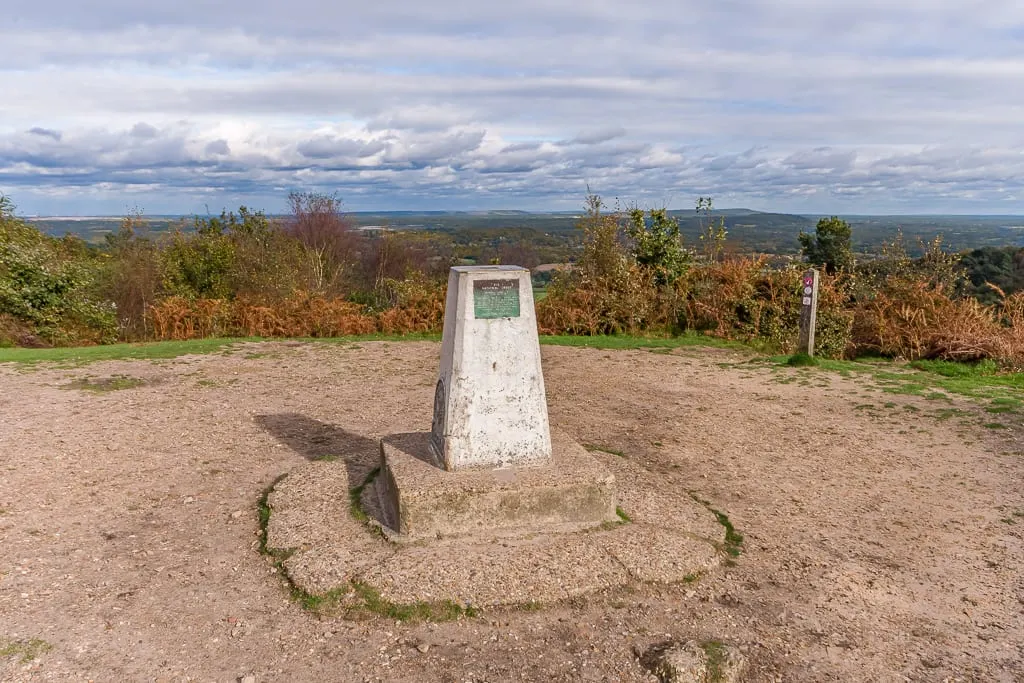 Photo: Gibbet Hill, a viewpoint near Haslemere, Surrey, south east England.
