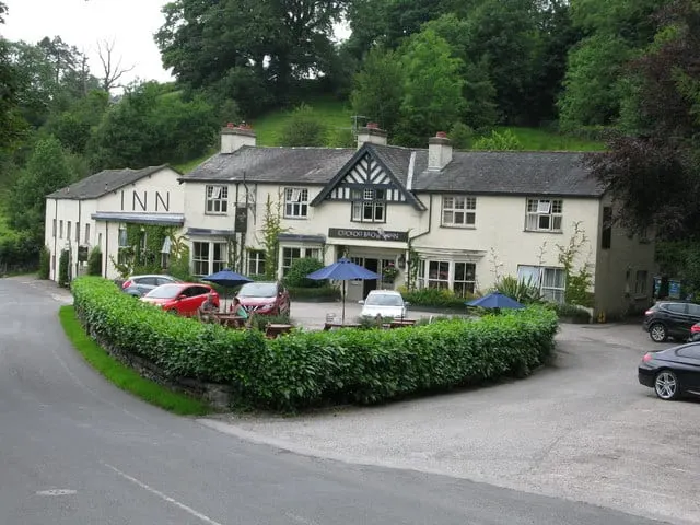 Photo of The Cuckoo Brow Inn, a pub near Far Sawrey in the Lake District, Cumbria, north west England.