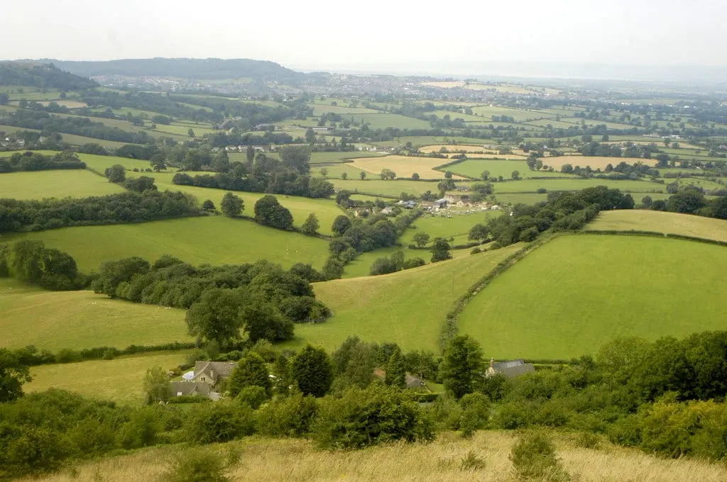 Photo of Coaley Peak, a country estate near Nailsworth in the Cotswolds, Gloucestershire, south west England.