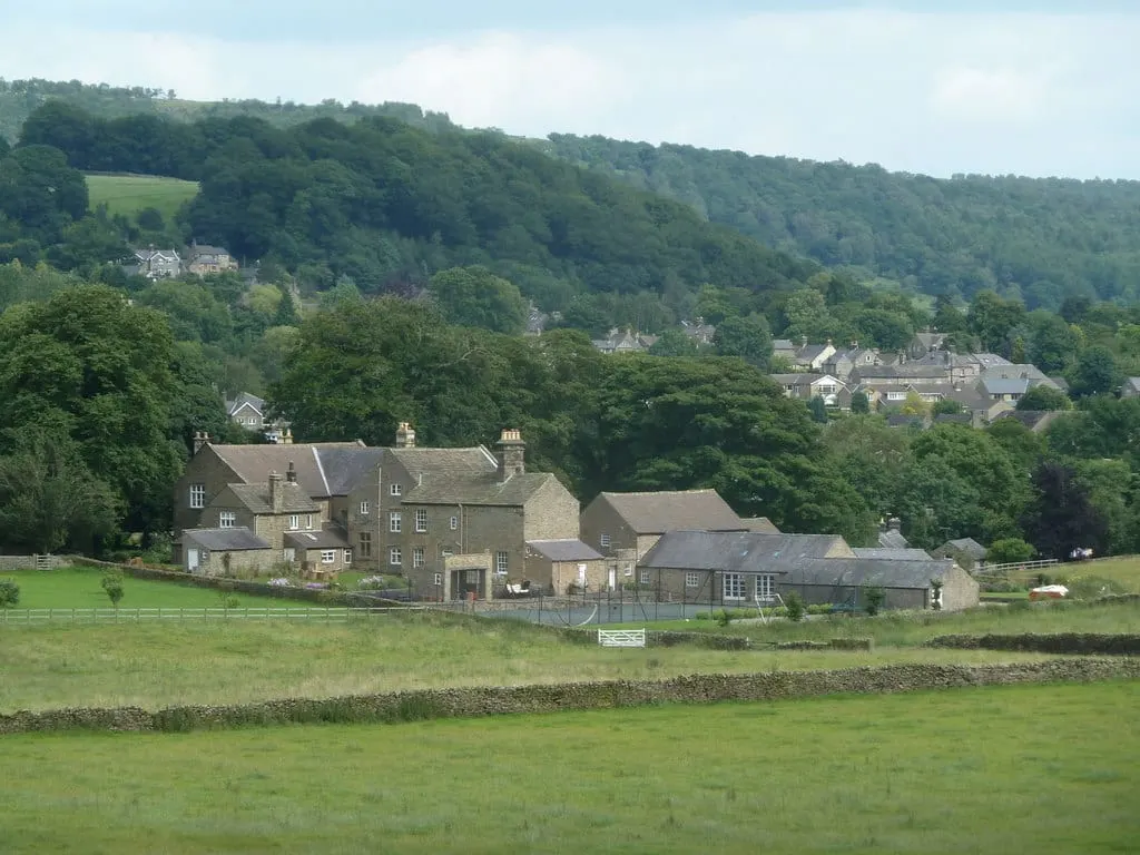Photo of Fischer's Baslow Hall, a restaurant in the Peak District, Derbyshire, central England.