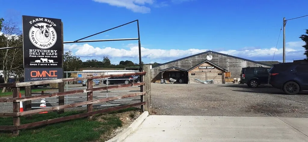 Photo of March House Farm Shop, a farm & farm shop near Great Dalby, Leicestershire, central England.