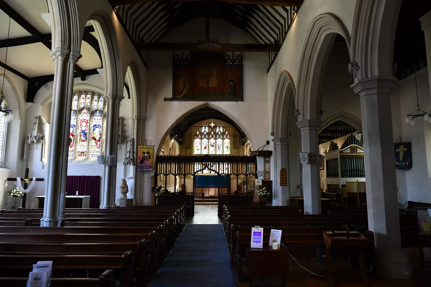 Photo of St Peter's, Titchfield, a church in Hampshire, south east England.