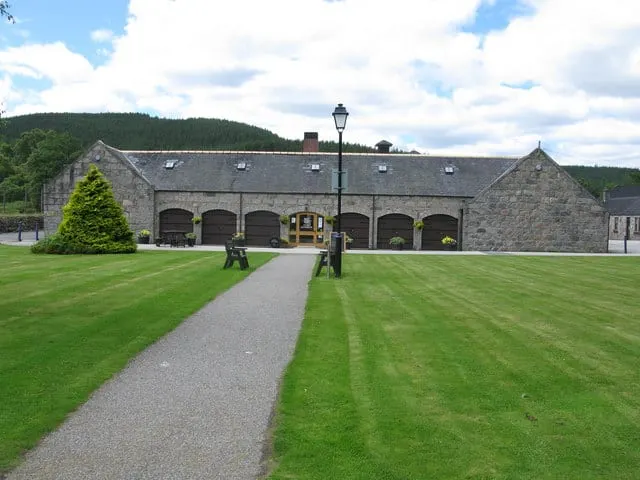 Photo of Royal Lochnagar Distillery, a distillery near Crathie in the Cairngorms, Aberdeenshire, north east Scotland.
