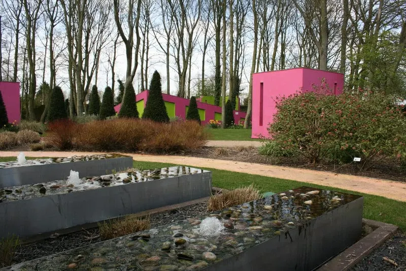 Photo of Springfields Festival Gardens, a garden near Spalding, Lincolnshire, central England.