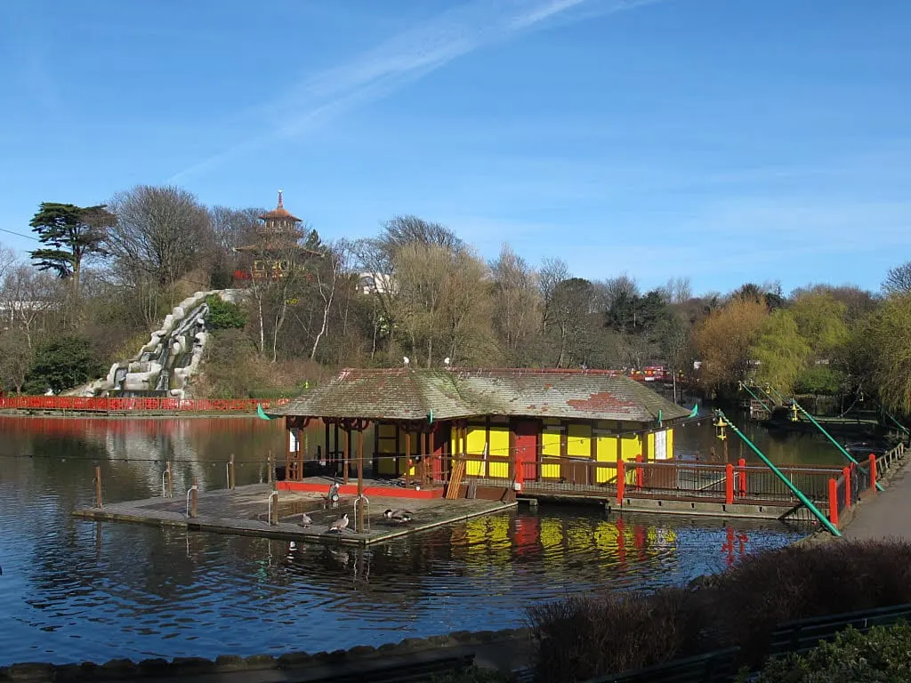 Photo of Peasholm Park, a visitor attraction near Scarborough, North Yorkshire, northern England.