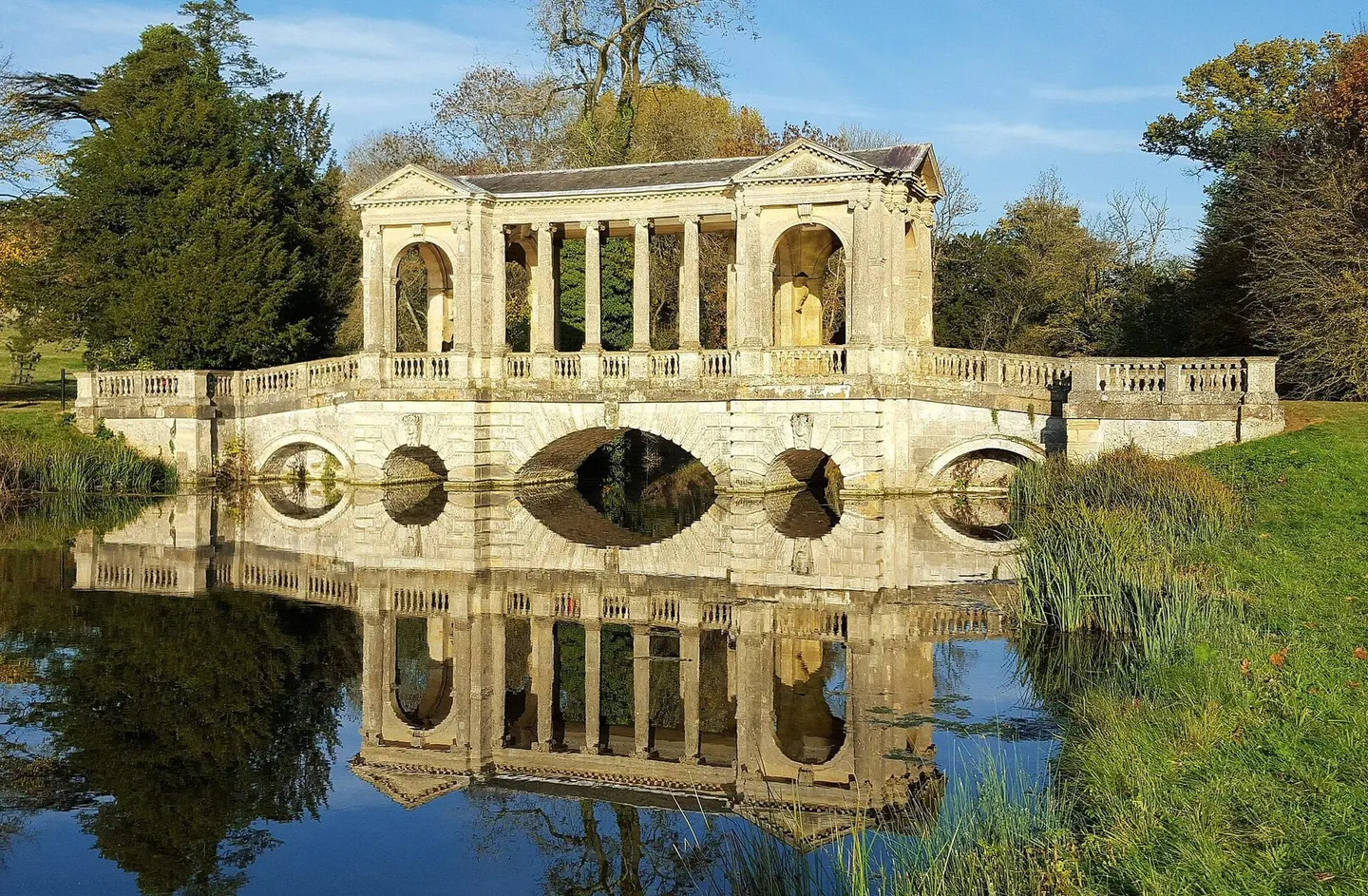Photo of Stowe, a Grade I registered house & garden in Buckinghamshire, south east England.