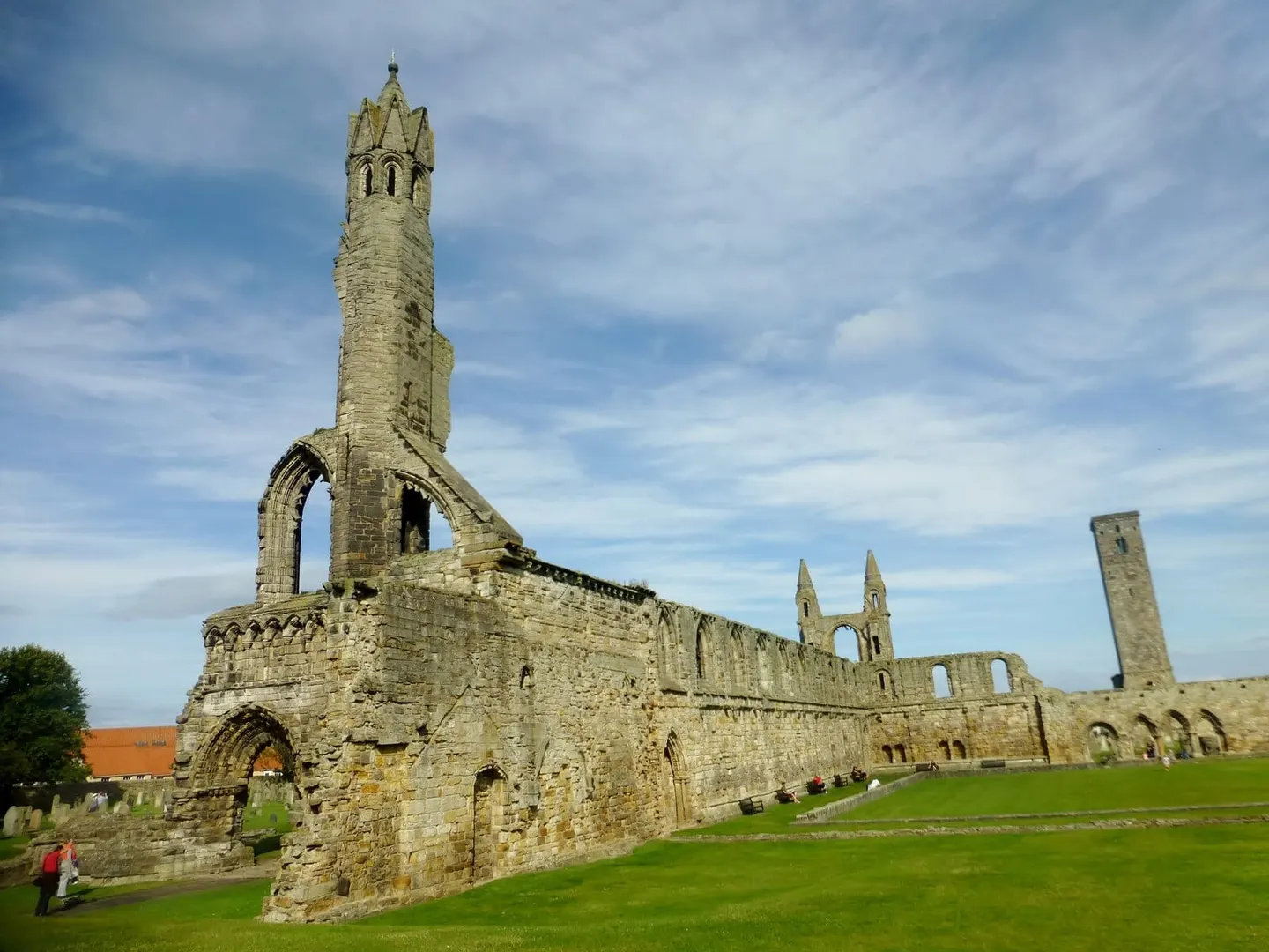 Photo of St Andrews Cathedral, a cathedral in Fife, central Scotland.