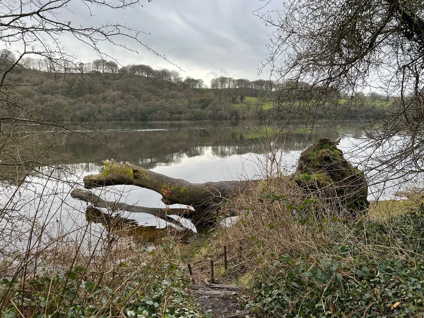 Photo of Rudyard Lake, a reservoir in Staffordshire, central England.
