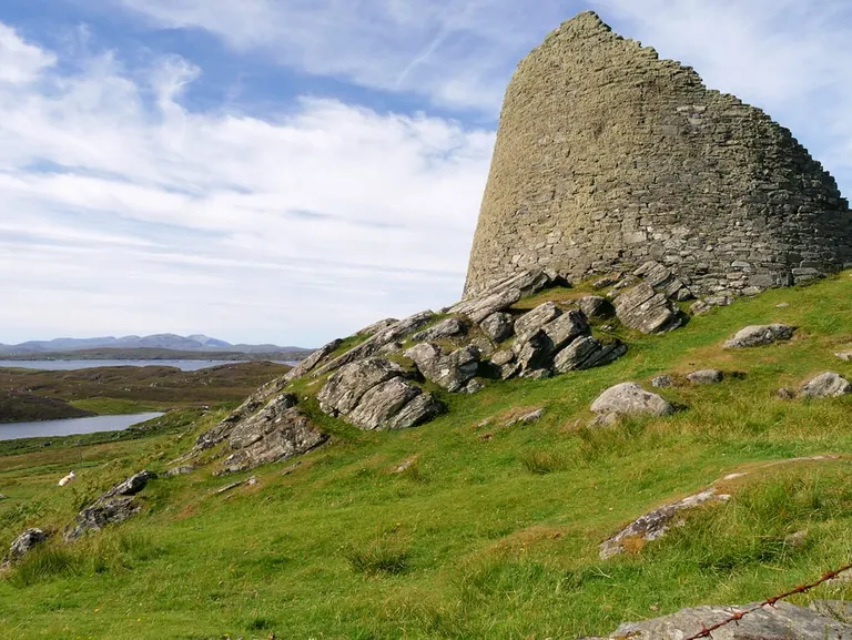Photo of Dun Carloway, a broch in Na h-Eileanan Siar, the Scottish Highlands and Islands.